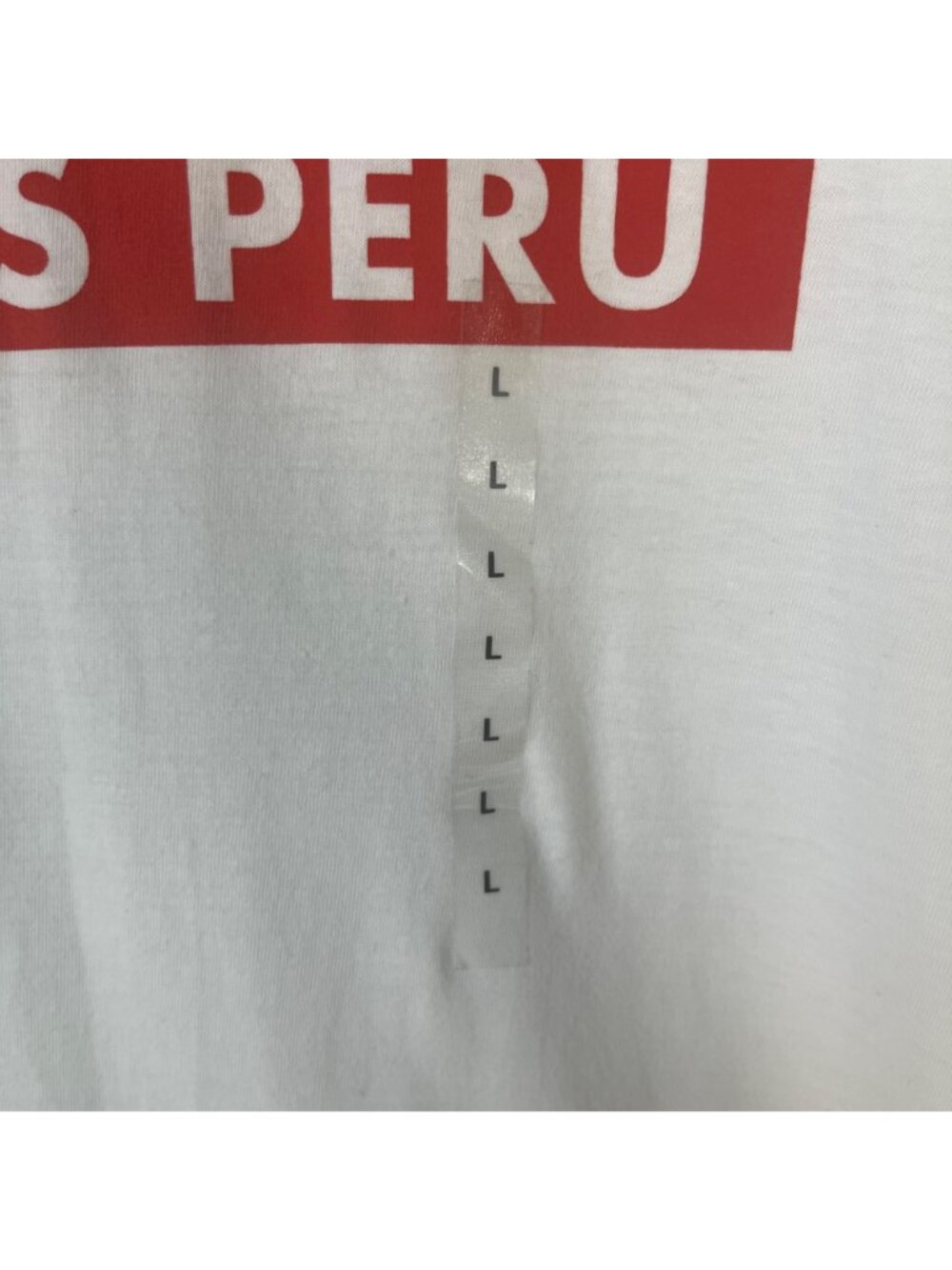 FPF Vamos Peru Soccer Futbol Tshirt Womens Large White New Official Licensed - Picture 7 of 11